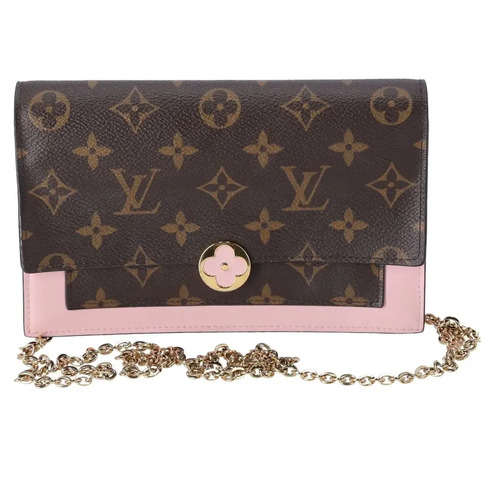 Louis Vuitton Monogram Flore Chain Wallet Crossbody Rose Ballerine Pink - Picture 3 of 11